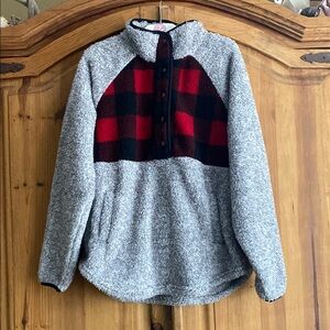 NWT Maurices Sherpa & Plaid Shacket